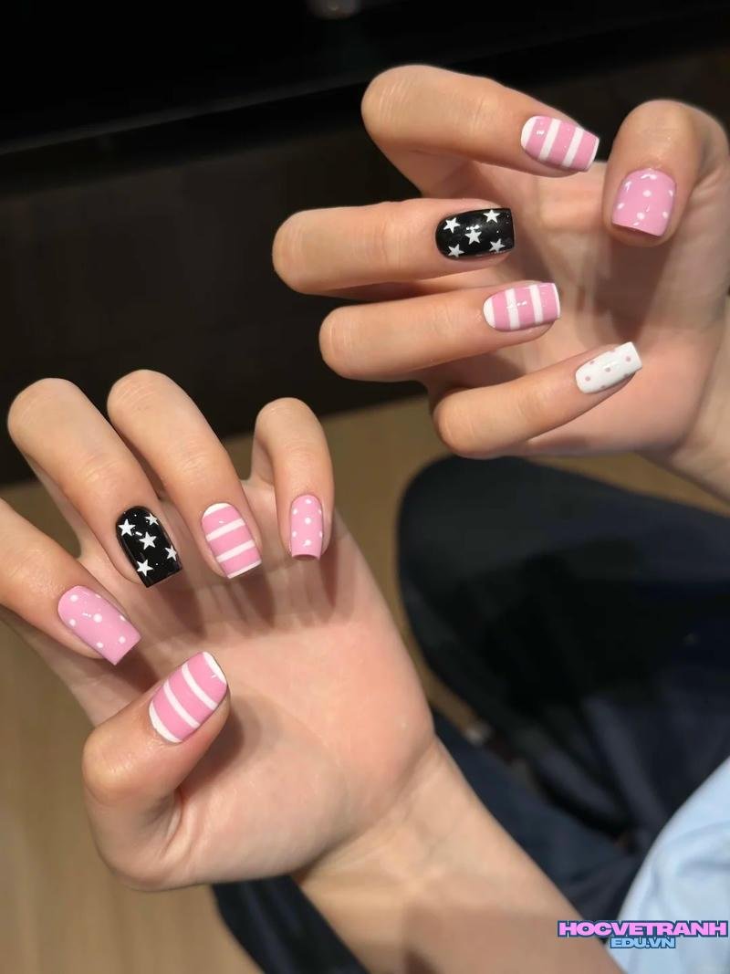 Tổng hợp ảnh nail kẻ chất lượng nhất