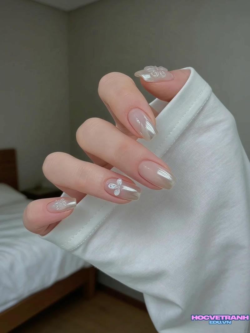 Tổng hợp ảnh nail màu bạc chất lượng nhất
