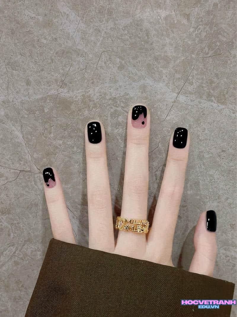Tổng hợp ảnh nail màu đen chất lượng nhất