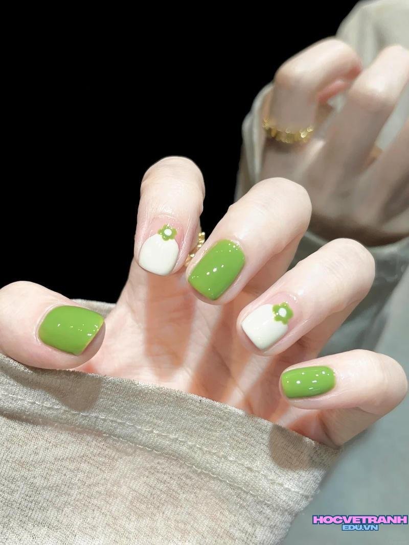 Tổng hợp ảnh nail màu xanh bơ chất lượng nhất