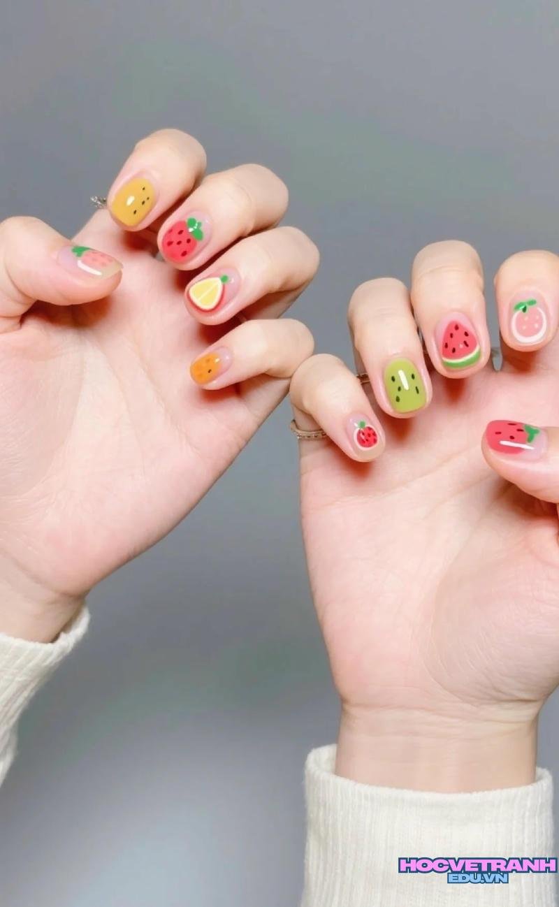 Tổng hợp ảnh nail trái cây hot