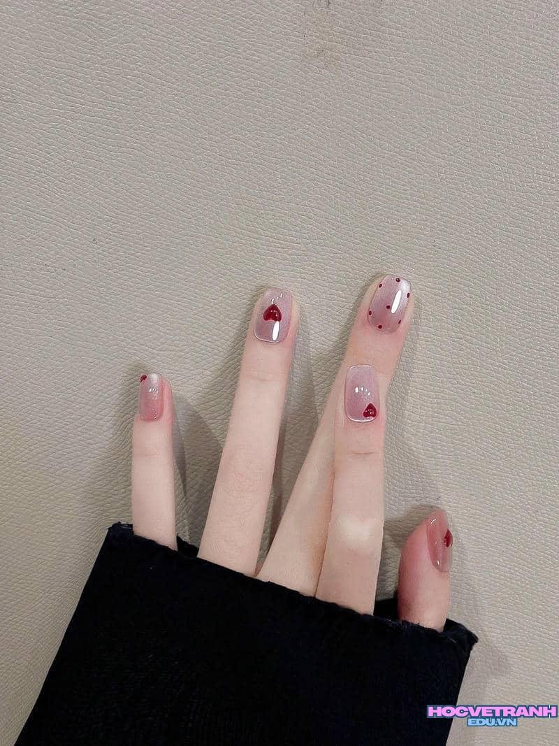Tổng hợp ảnh nail trái tim chất lượng nhất