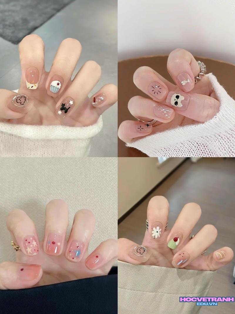 Tổng hợp ảnh nail vẽ cute chất lượng nhất