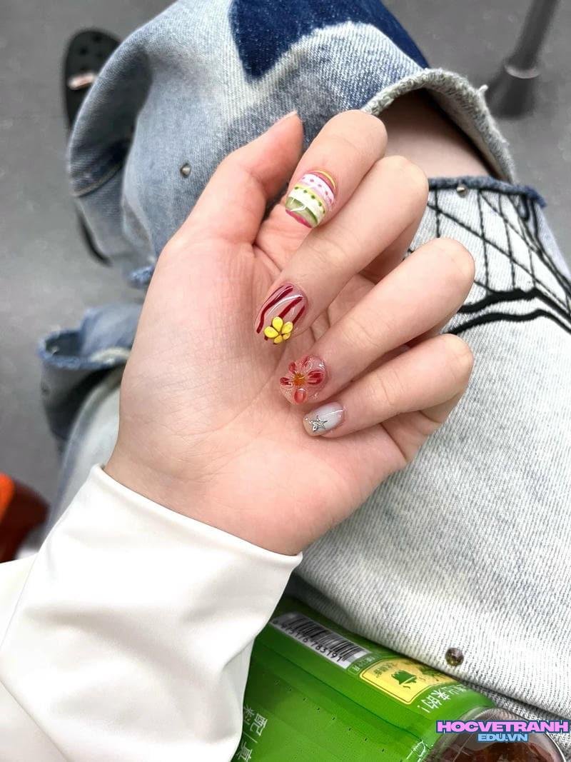 Tổng hợp ảnh nail vẽ cute hot