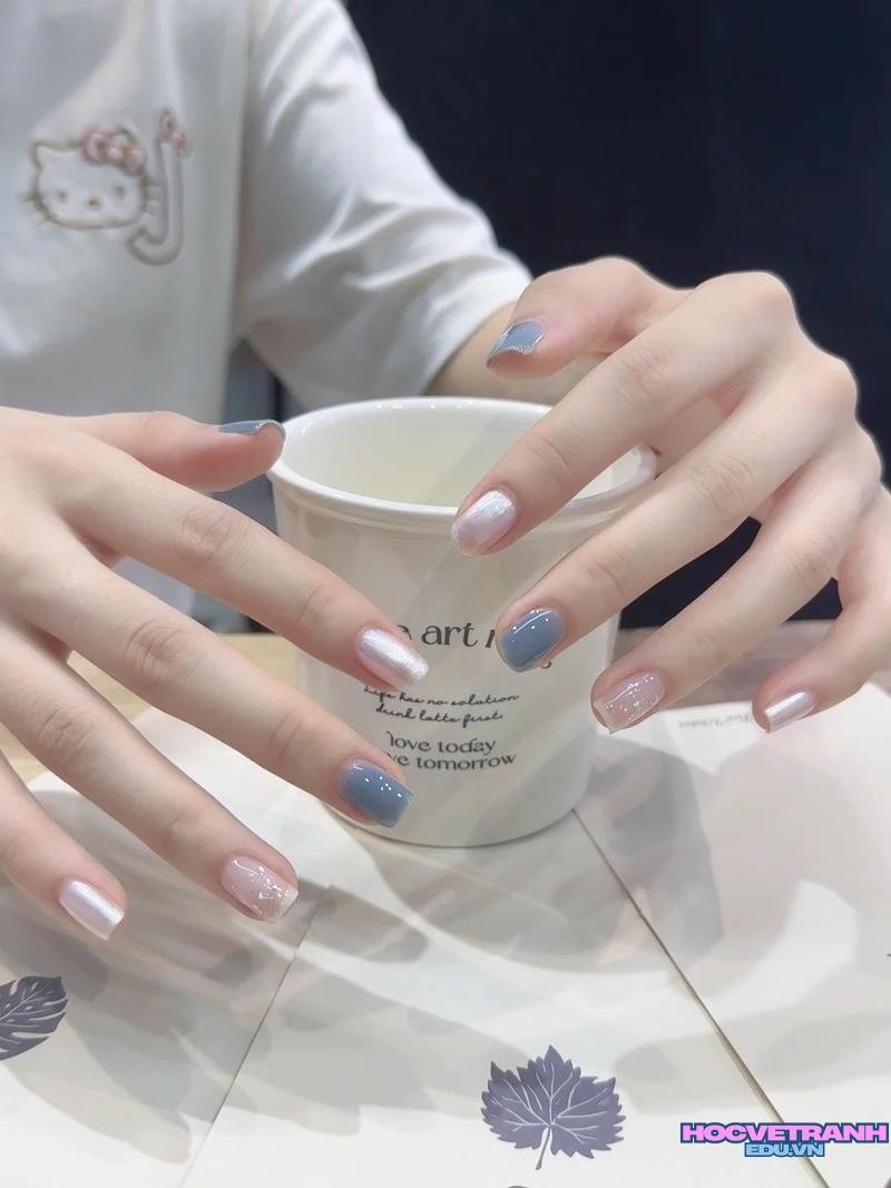 Tổng hợp ảnh nail xanh dương chất lượng nhất