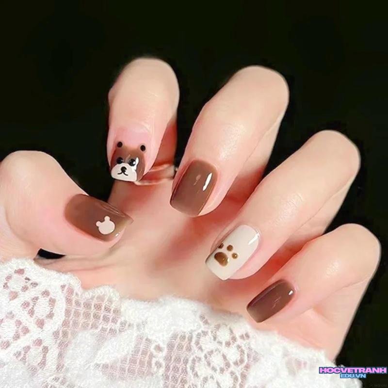 Tuyển chọn ảnh nail gấu chất lượng nhất