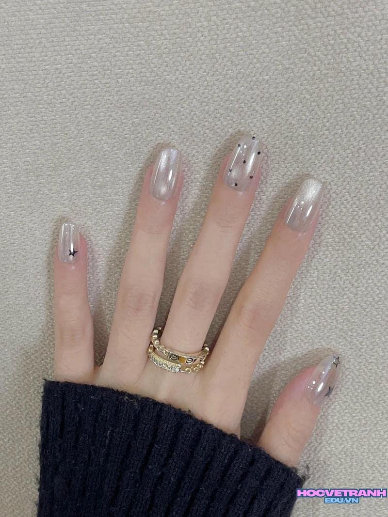 Tuyển chọn ảnh nail màu bạc chất lượng nhất