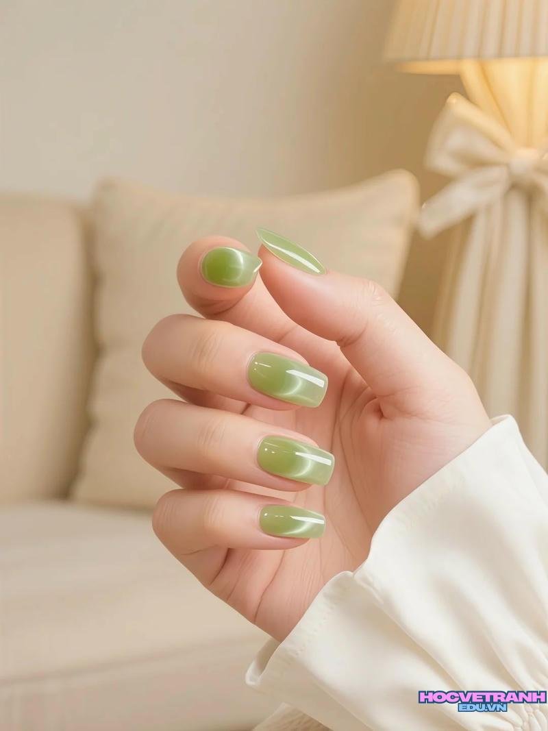 Tuyển chọn ảnh nail màu xanh lá chất lượng nhất