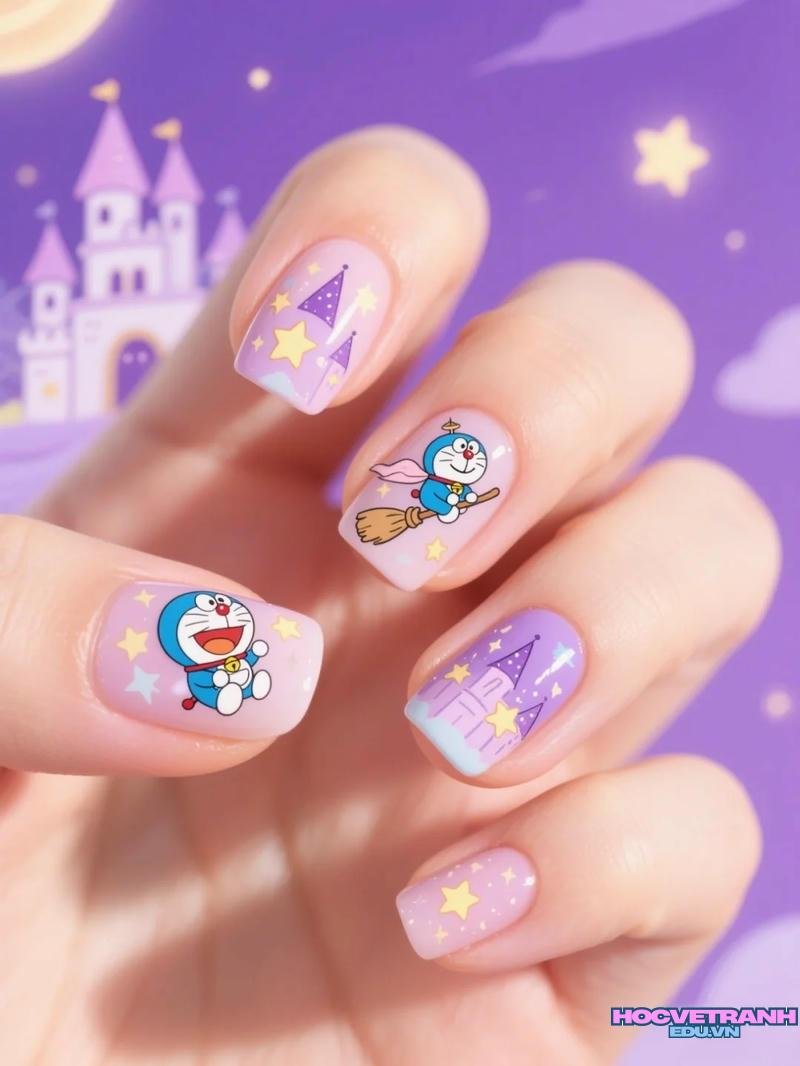 Tuyển chọn ảnh nail vẽ doraemon chất lượng nhất