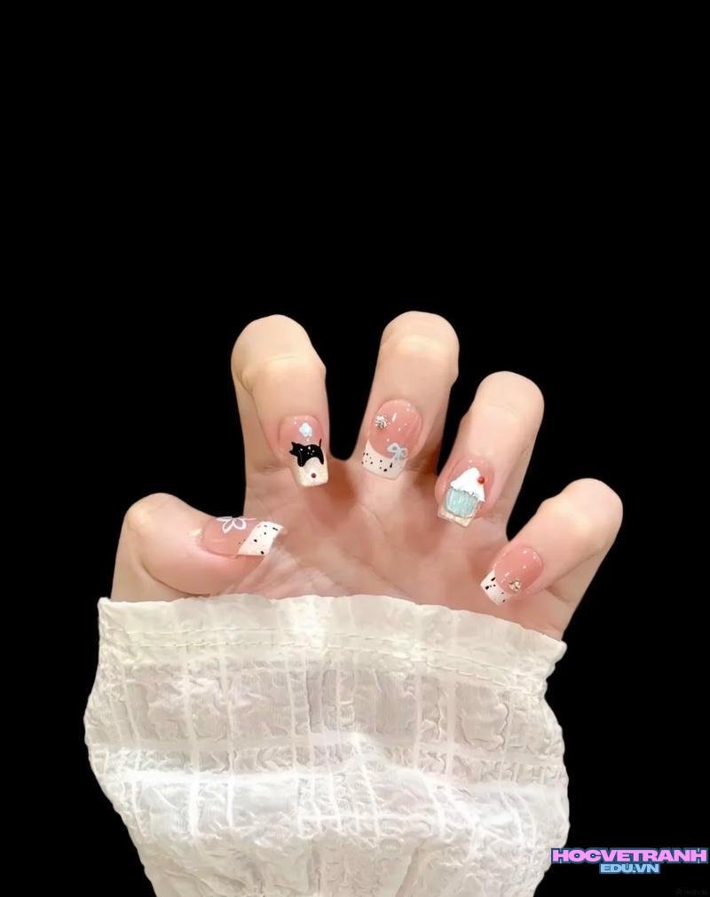 Tuyển tập bộ ảnh nail con mèo trend nhất