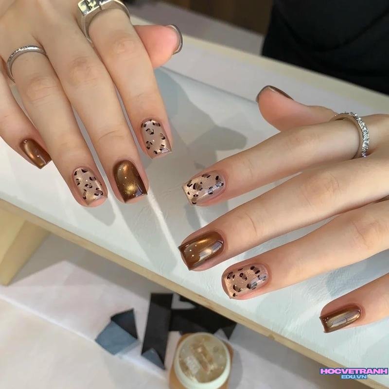 Tuyển tập bộ ảnh nail da báo miễn phí