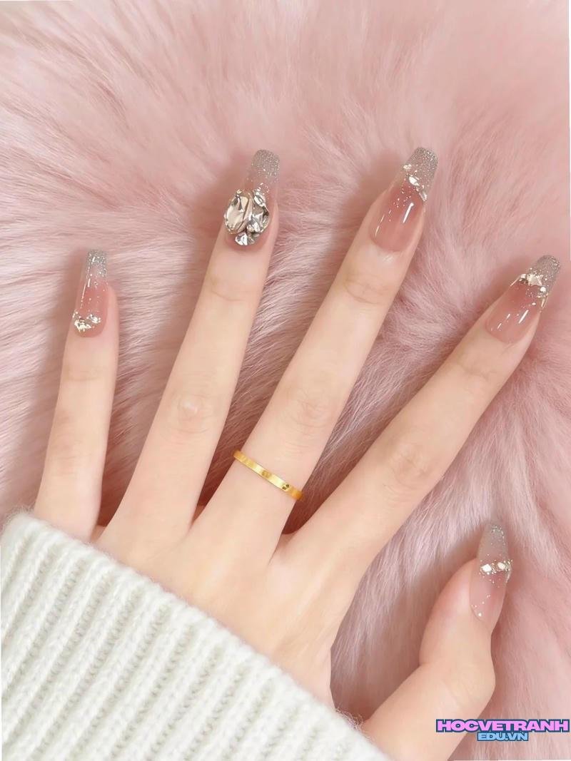 Tuyển tập bộ ảnh nail đính đá đẹp miễn phí