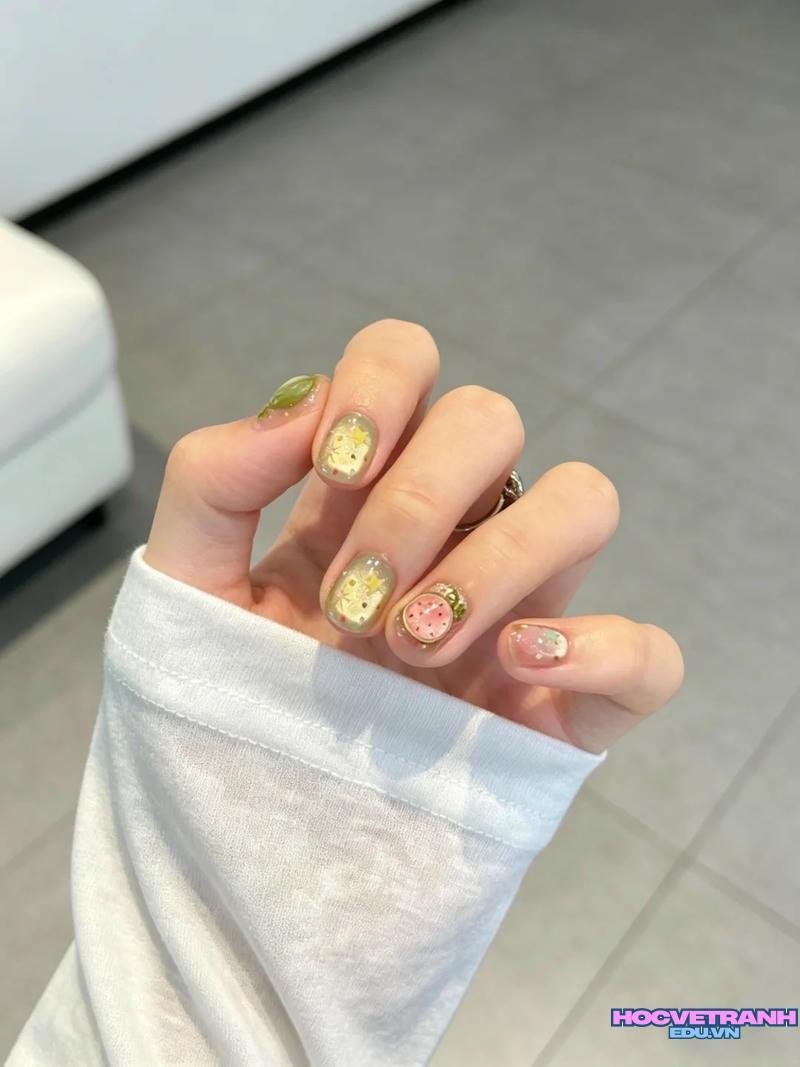 Tuyển tập bộ ảnh nail dưa hấu miễn phí