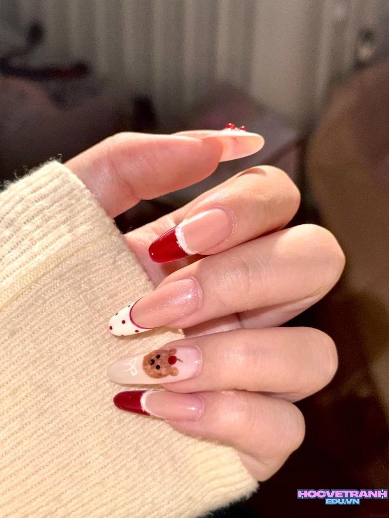 Tuyển tập bộ ảnh nail gấu miễn phí