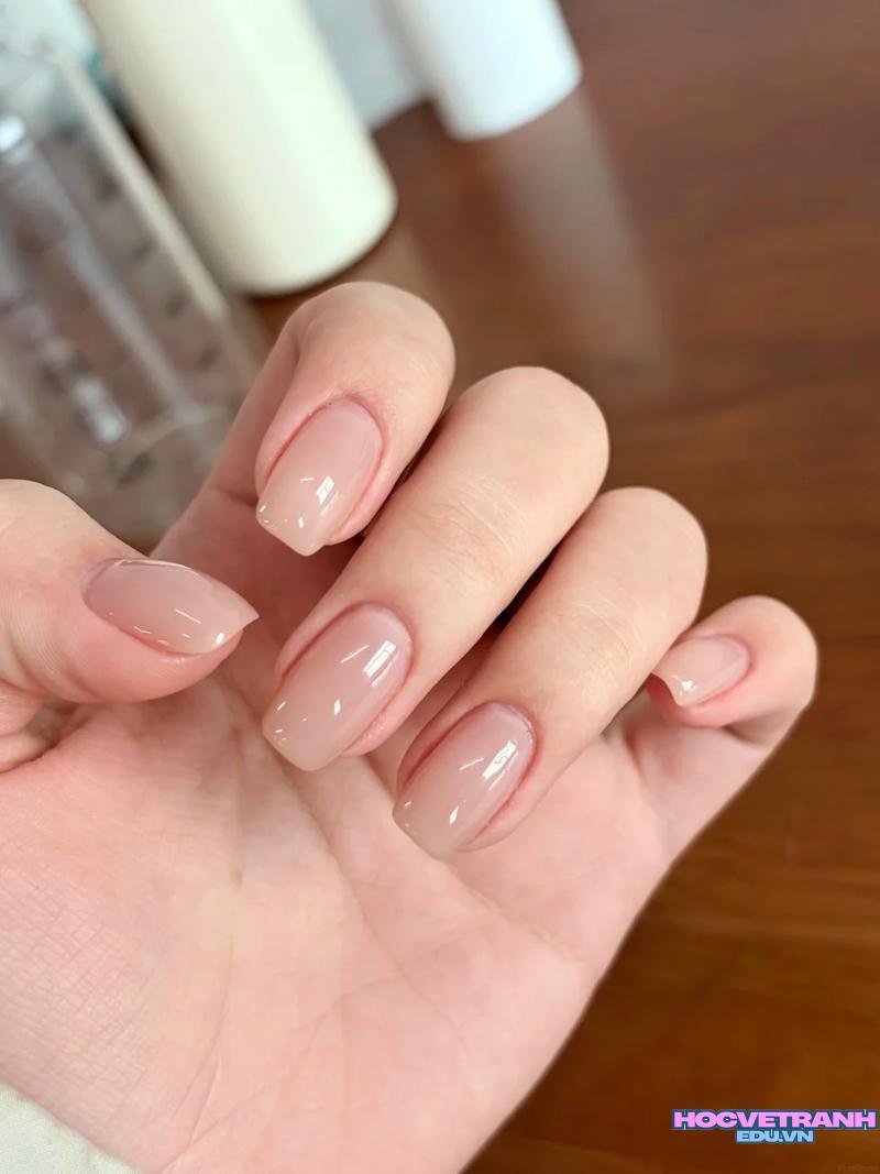 Tuyển tập bộ ảnh nail màu nude trend nhất
