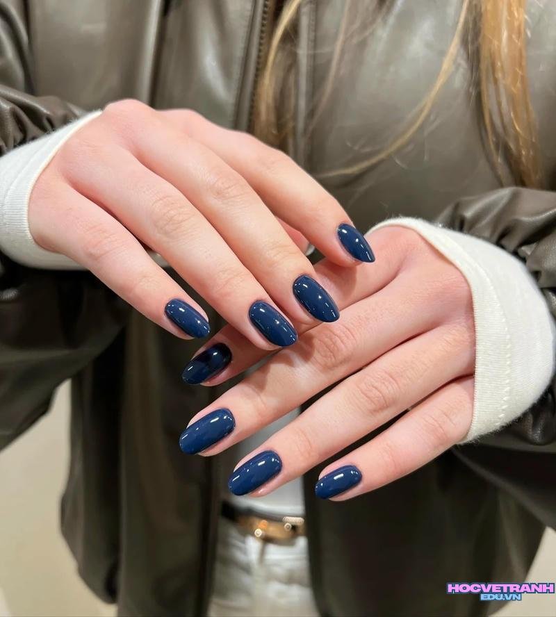 Tuyển tập bộ ảnh nail màu xanh coban trend nhất
