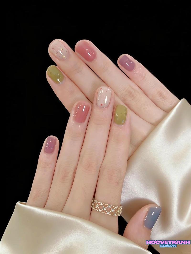 Tuyển tập bộ ảnh nail móng ngắn miễn phí