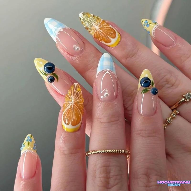 Tuyển tập bộ ảnh nail trái cây miễn phí