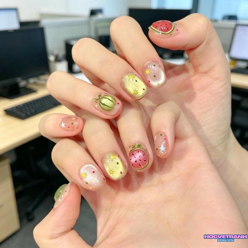 Tuyển tập bộ ảnh nail trái cây trend nhất