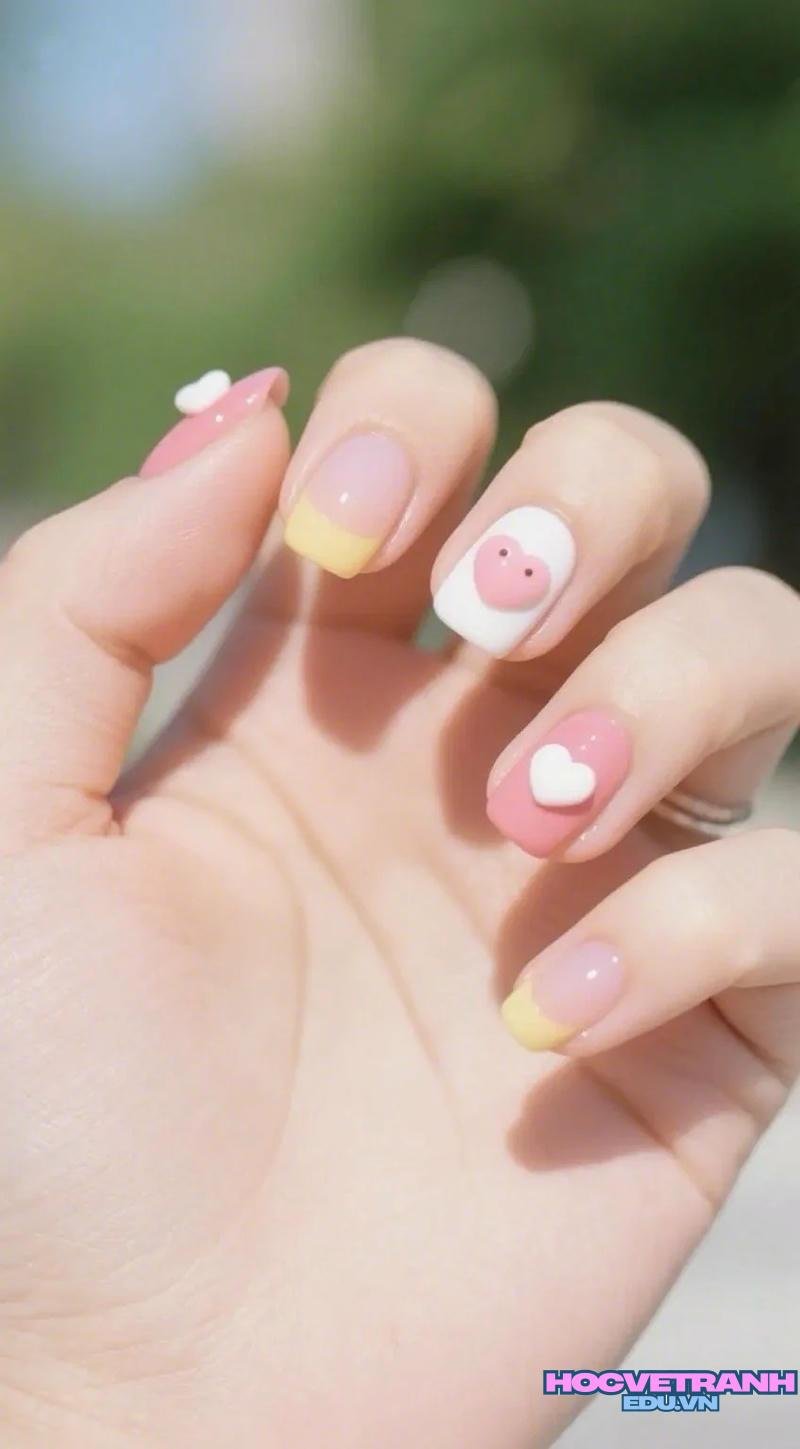 Tuyển tập bộ ảnh nail vẽ cute trend nhất