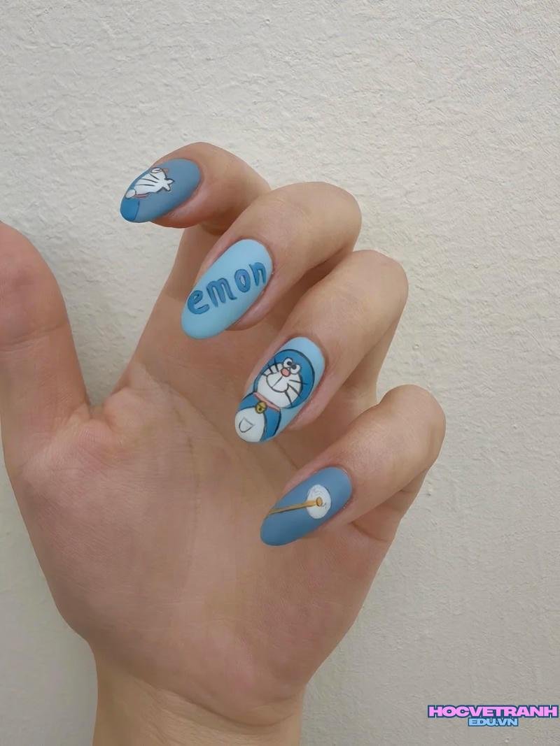 Tuyển tập bộ ảnh nail vẽ doraemon trend nhất