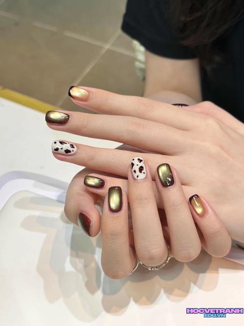 Xem ảnh nail bò sữa mới nhất