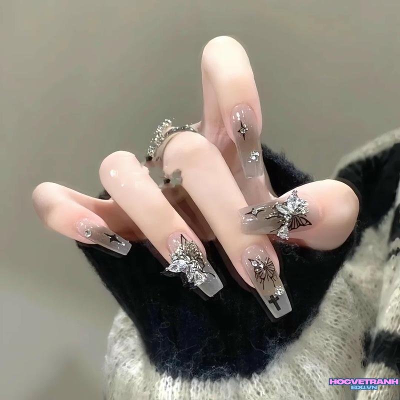 Xem ảnh nail bướm đẹp