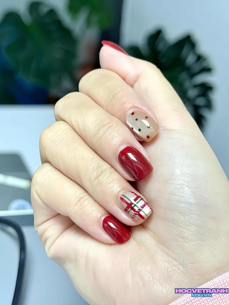 Xem ảnh nail caro mới nhất