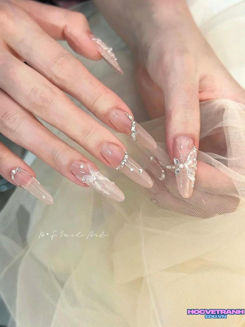 Xem ảnh nail cô dâu đẹp