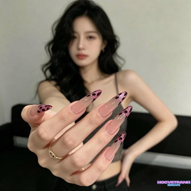 Xem ảnh nail da báo đẹp