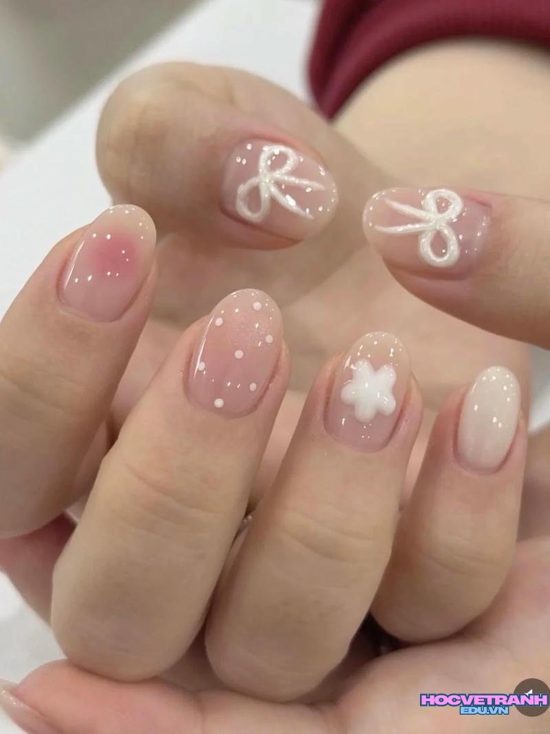 Xem ảnh nail đơn giản cho học sinh đẹp
