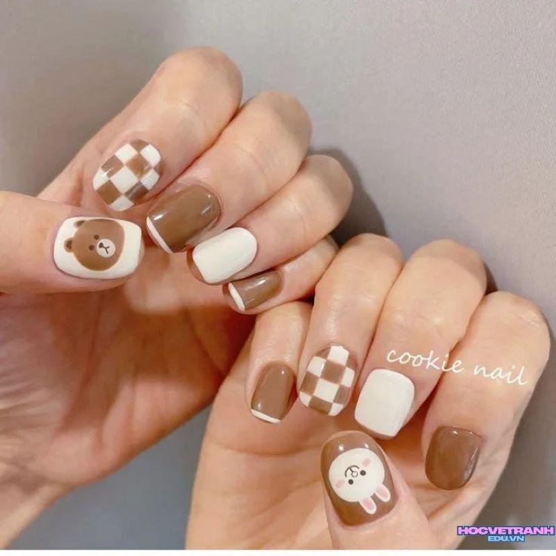 Xem ảnh nail gấu đẹp