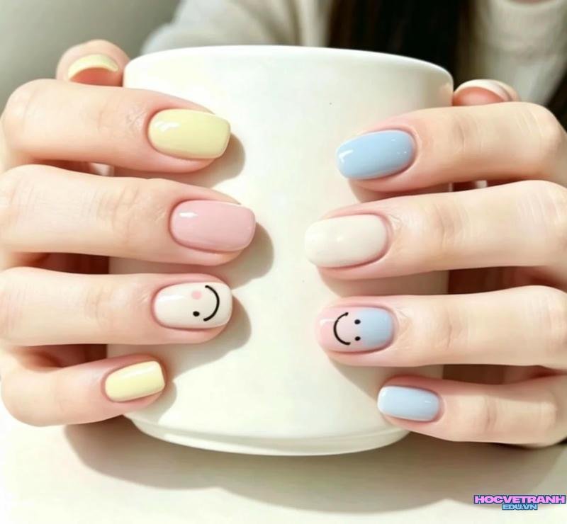 Xem ảnh nail mặt cười đẹp