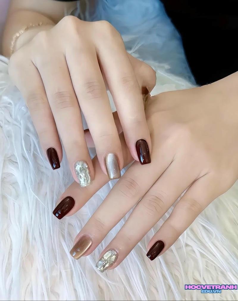 Xem ảnh nail màu nâu đẹp nhất