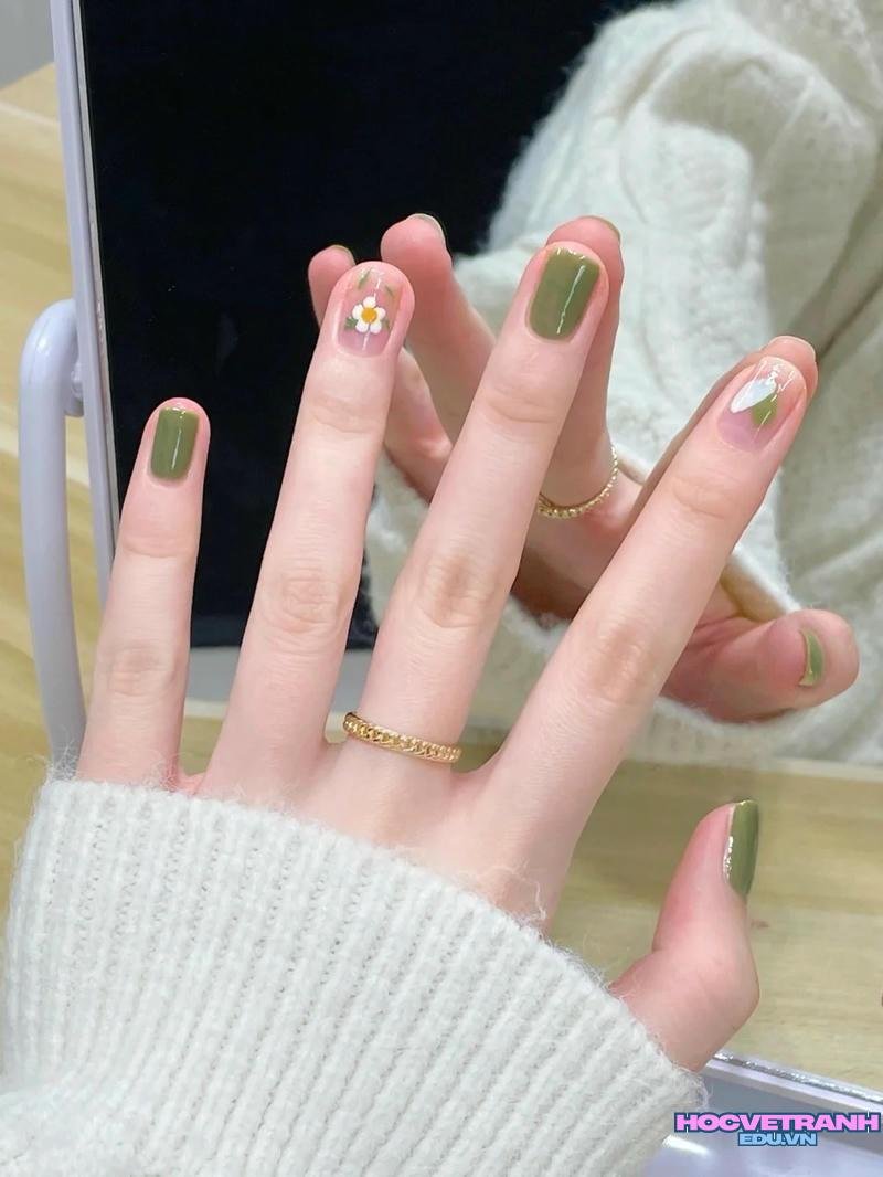 Xem ảnh nail màu xanh bơ đẹp nhất