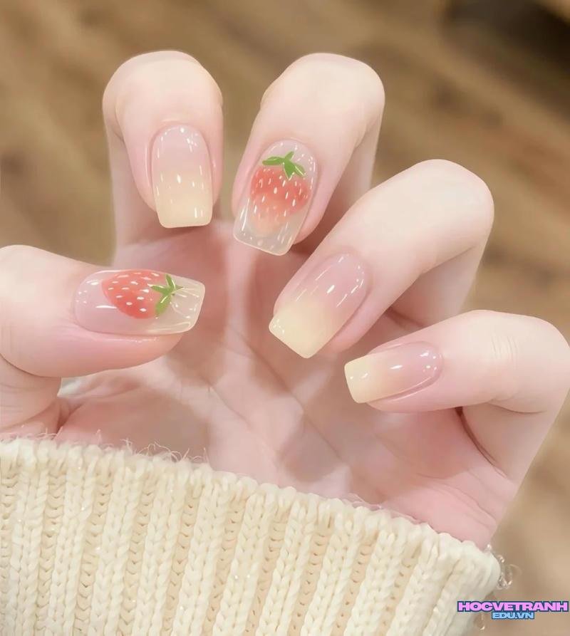 Xem ảnh nail trái cây đẹp