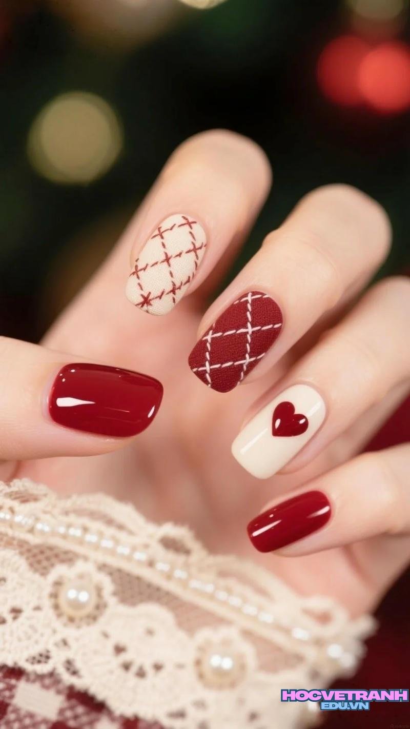 Xem ảnh nail trái tim đẹp
