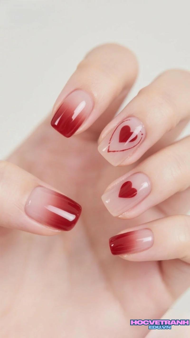 Xem ảnh nail trái tim mới nhất