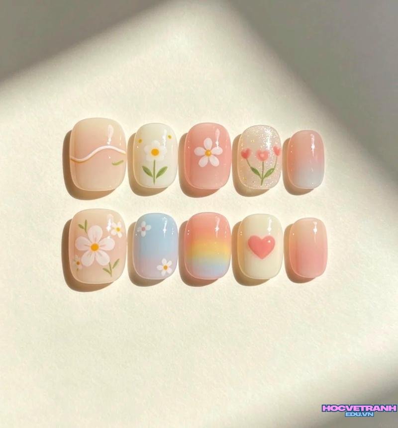 Xem ảnh nail vẽ cute đẹp nhất