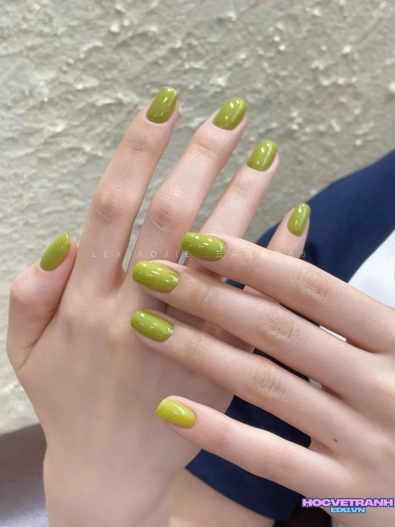Xem bộ ảnh nail màu xanh bơ miễn phí