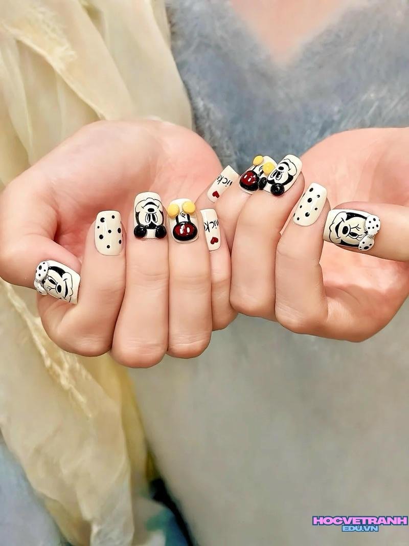 Album ảnh nail chuột mickey thu hút nhất