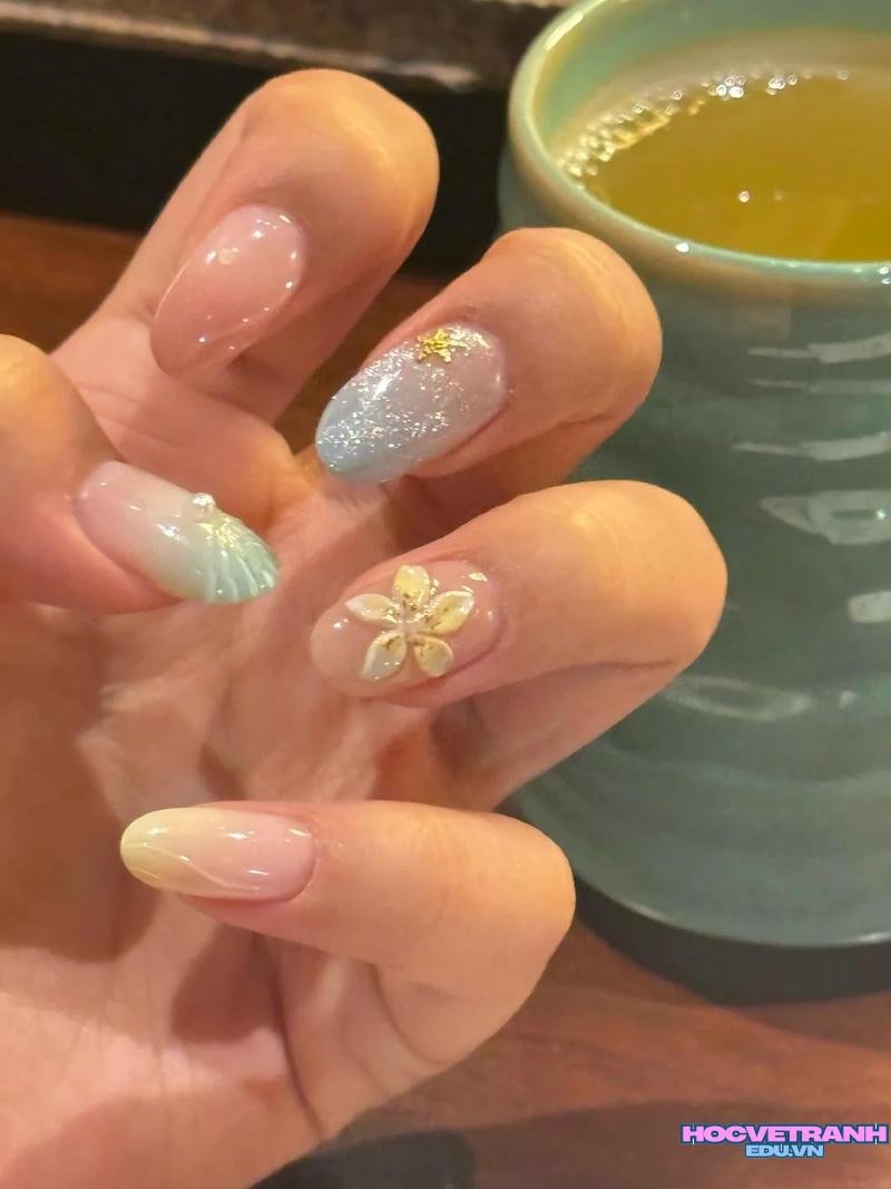 Album ảnh nail đi biển thu hút