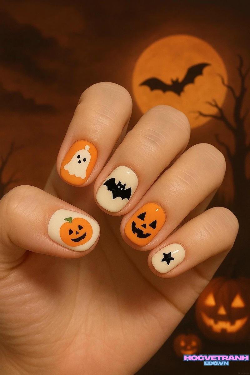 Album ảnh nail halloween thu hút nhất