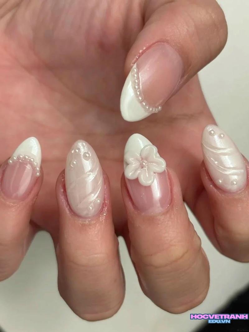Album ảnh nail hợp mệnh kim thu hút