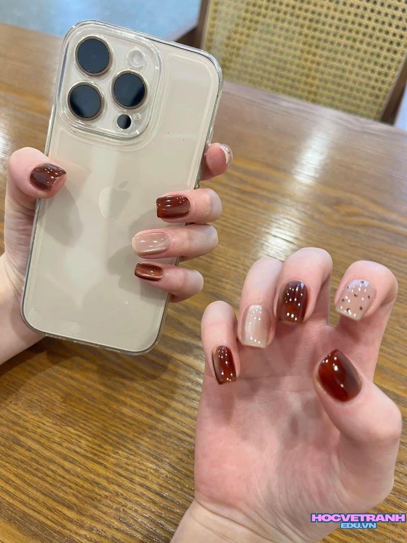 Album ảnh nail hợp mệnh thổ cực hot