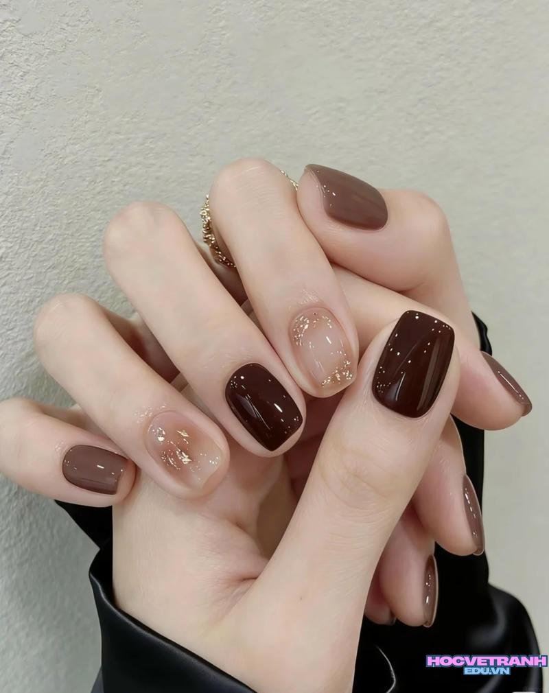 Album ảnh nail hợp mệnh thổ thu hút