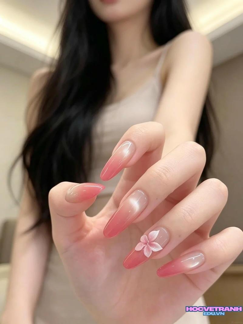 Album ảnh nail màu hồng miễn phí