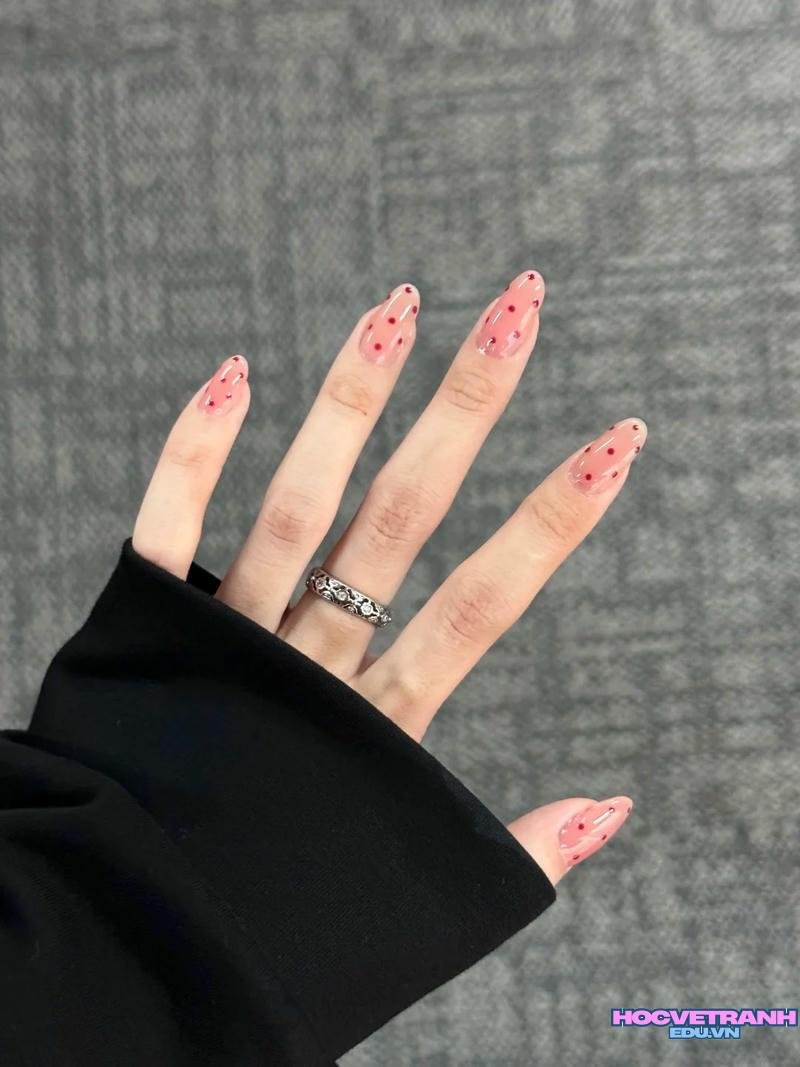 Album ảnh nail màu hồng mới nhất