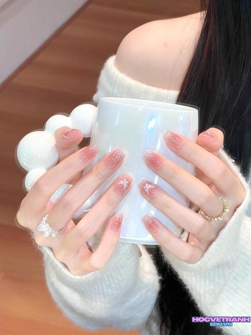 Album ảnh nail màu hồng thu hút