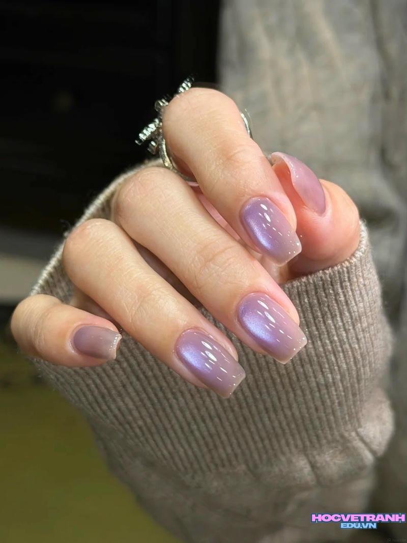 Album ảnh nail màu tím thu hút nhất